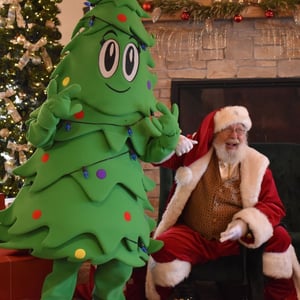 santa & Evy the Evergreen characters - Christmas Carnival of Lights (1)