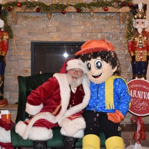 santa & Evy the Evergreen characters - Christmas Carnival of Lights (2)