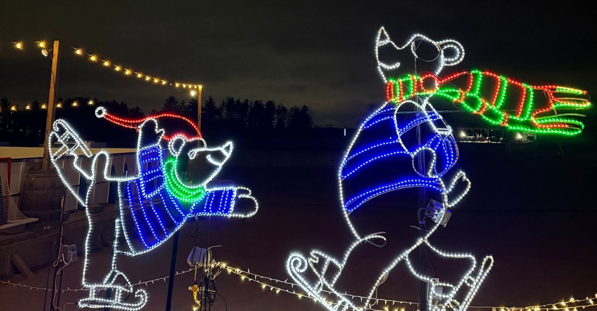 Candy Village light displays at the Christmas Carnival of Lights Candy Village light displays at the Christmas Carnival of Lights
